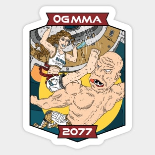 0G MMA. fighting in space. Sticker